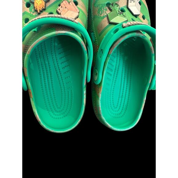 Minecraft X Collection Crocs Kids Size 2 Limited Edition Classic Elevated Clog‎ - Picture 4 of 6